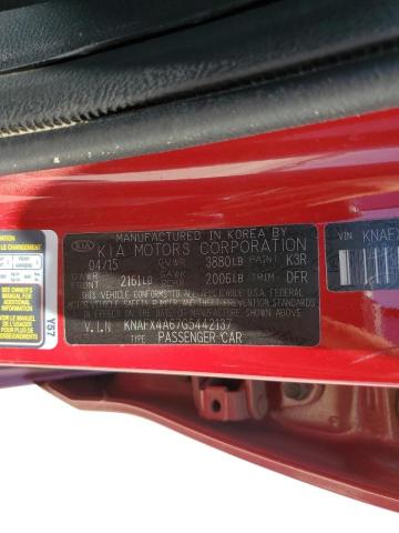 Photo 10 from auction – 2016 KIA FORTE LX with VIN KNAFX4A67G5442137