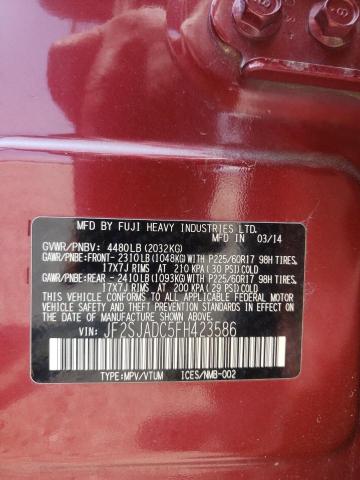 Photo 10 from auction – 2015 SUBARU FORESTER 2 with VIN JF2SJADC5FH423586