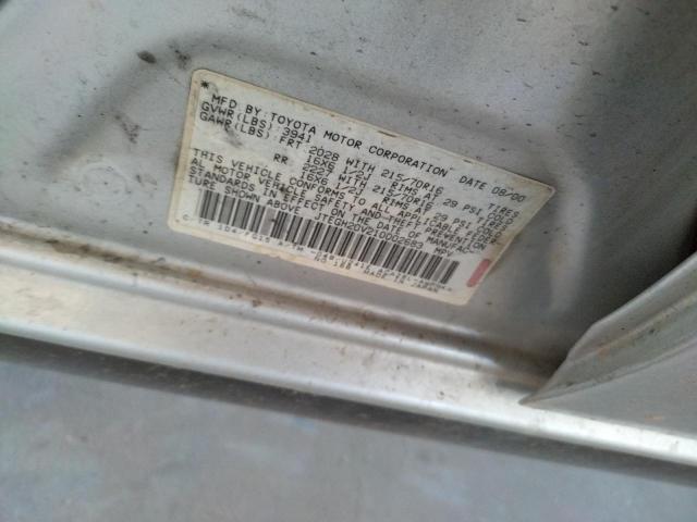Photo 10 from auction – 2001 TOYOTA RAV4 with VIN JTEGH20V210002683