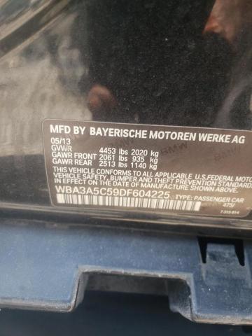Photo 10 from auction – 2013 BMW 328 I with VIN WBA3A5C59DF604225