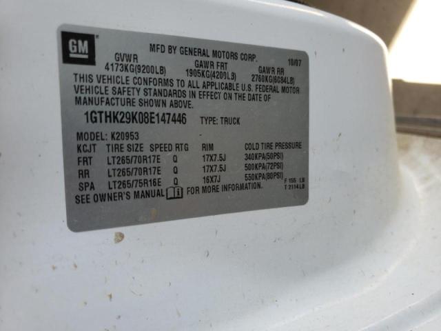 Photo 10 from auction – 2008 GMC SIERRA K25 with VIN 1GTHK29K08E147446