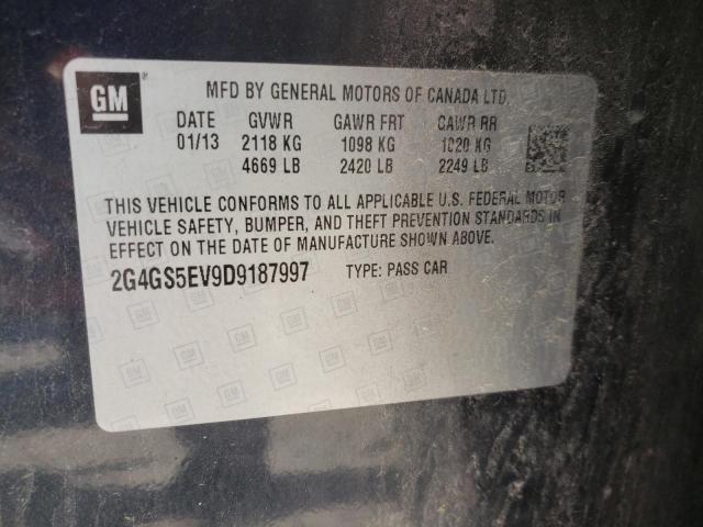 Photo 10 from auction – 2013 BUICK REGAL PREM with VIN 2G4GS5EV9D9187997