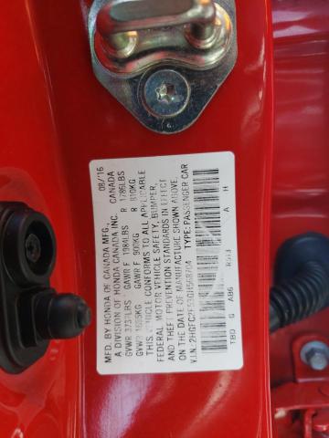 Photo 10 from auction – 2016 HONDA CIVIC LX with VIN 2HGFC2F53GH568704