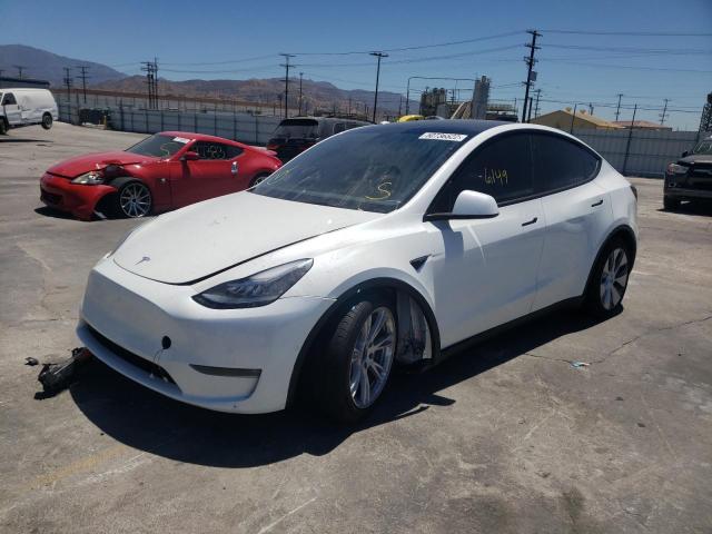 Photo 2 from auction – 2021 TESLA MODEL Y with VIN 5YJYGDEE7MF279366