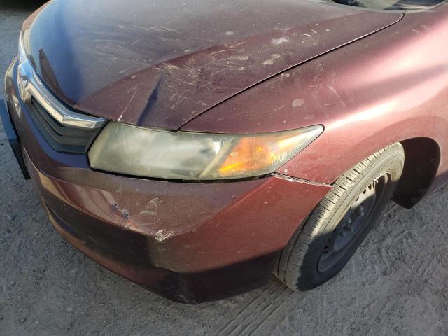 Photo 9 from auction – 2012 HONDA CIVIC LX with VIN 2HGFB2F51CH600689