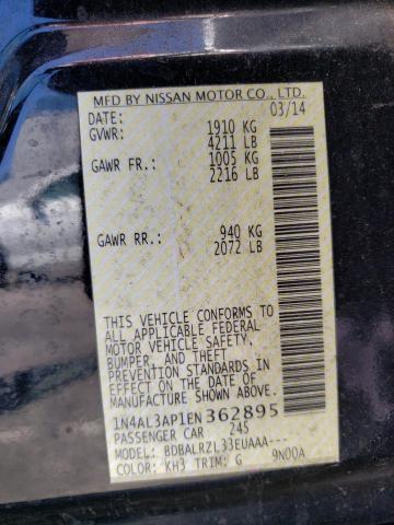 Photo 10 from auction – 2014 NISSAN ALTIMA 2.5 with VIN 1N4AL3AP1EN362895
