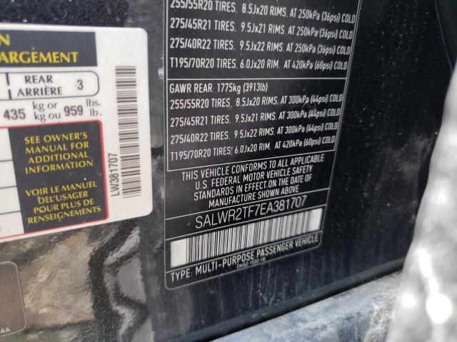 Photo 10 from auction – 2014 LAND ROVER RANGE ROVE with VIN SALWR2TF7EA381707