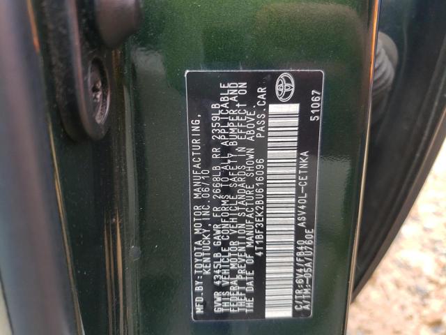 Photo 10 from auction – 2011 TOYOTA CAMRY with VIN 4T1BF3EK2BU616096