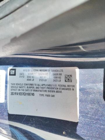 Photo 10 from auction – 2012 CHEVROLET CAMARO LS with VIN 2G1FA1E37C9166745