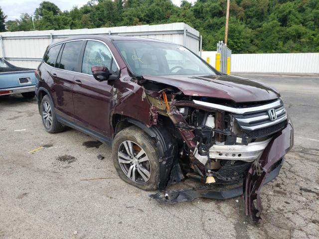 HONDA PILOT EXL 2016 with VIN 5FNYF6H5XGB083484 - Photo from auction