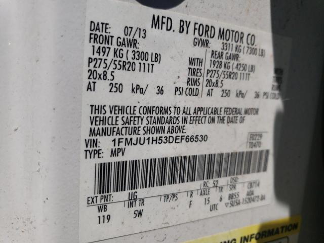 Photo 10 from auction – 2013 FORD EXPEDITION with VIN 1FMJU1H53DEF66530