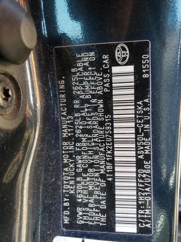 Photo 10 from auction – 2014 TOYOTA CAMRY L with VIN 4T1BF1FK2EU759315