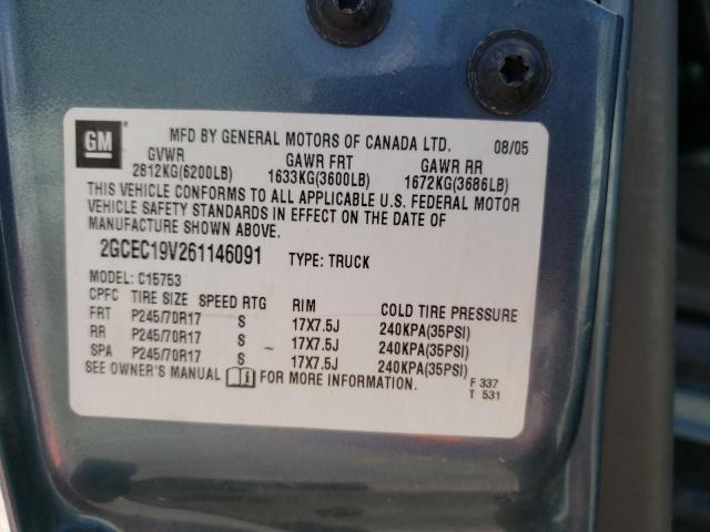 Photo 10 from auction – 2006 CHEVROLET SILVERADO with VIN 2GCEC19V261146091
