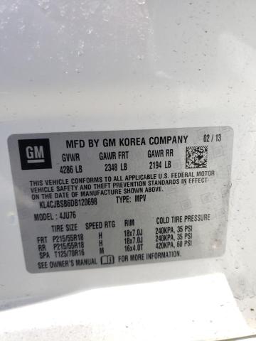 Photo 10 from auction – 2013 BUICK ENCORE CON with VIN KL4CJBSB6DB120698
