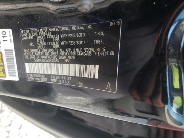 Photo 10 from auction – 2016 TOYOTA SIENNA LE with VIN 5TDKK3DC5GS730535