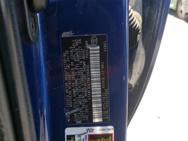 Photo 10 from auction – 2011 TOYOTA CAMRY BASE with VIN 4T4BF3EK7BR106820