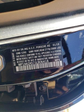 Photo 10 from auction – 2018 PORSCHE MACAN with VIN WP1AA2A57JLB06418