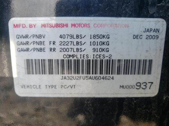 Photo 10 from auction – 2010 MITSUBISHI LANCER ES/ with VIN JA32U2FU5AU604624