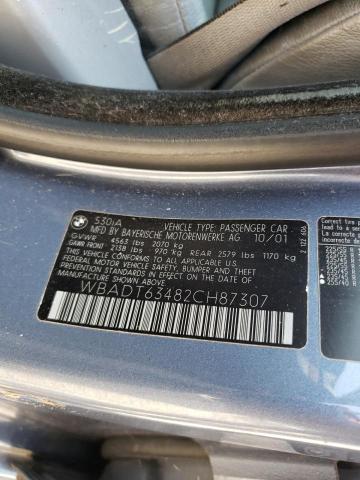 Photo 10 from auction – 2002 BMW 530 I AUTO with VIN WBADT63482CH87307
