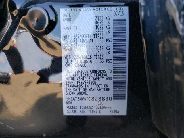 Photo 10 from auction – 2015 NISSAN ROGUE S with VIN 5N1AT2MV4FC828830