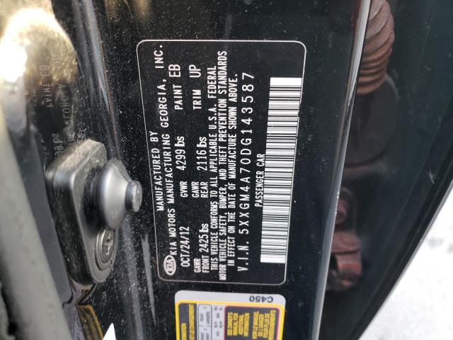 Photo 10 from auction – 2013 KIA OPTIMA LX with VIN 5XXGM4A70DG143587