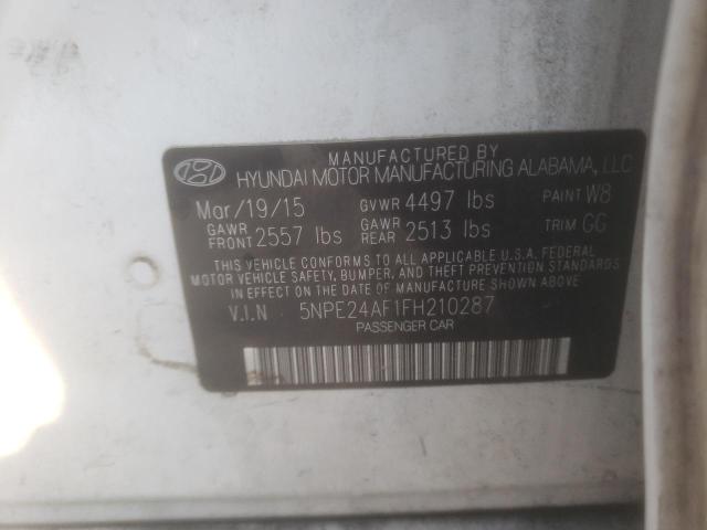 Photo 10 from auction – 2015 HYUNDAI SONATA SE with VIN 5NPE24AF1FH210287