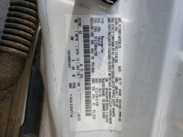 Photo 10 from auction – 2013 FORD FOCUS SE with VIN 1FADP3F20DL119068