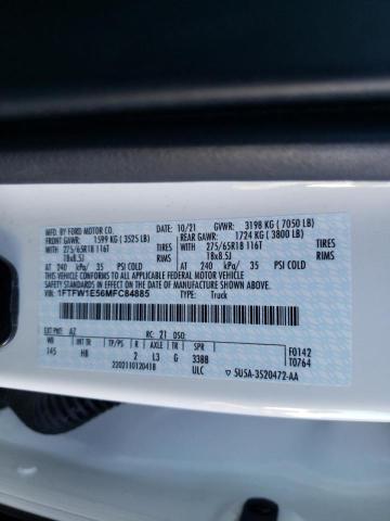 Photo 10 from auction – 2021 FORD F150 SUPER with VIN 1FTFW1E56MFC84885