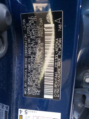 Photo 10 from auction – 2007 TOYOTA COROLLA CE with VIN JTDBR32E570120878