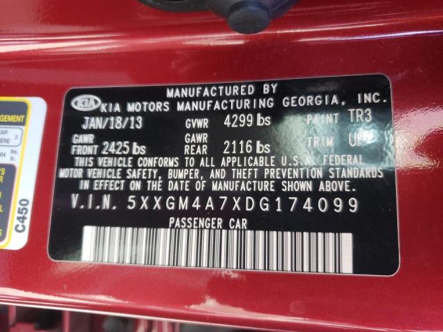 Photo 10 from auction – 2013 KIA OPTIMA LX with VIN 5XXGM4A7XDG174099