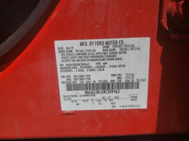 Photo 10 from auction – 2019 FORD ECOSPORT T with VIN MAJ6S3KLXKC309463