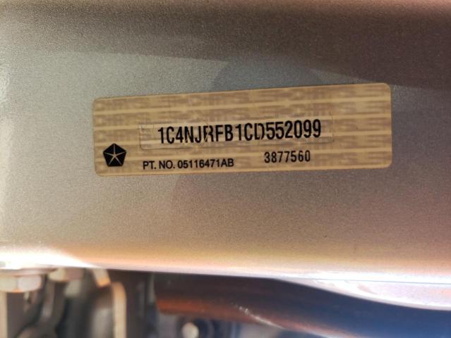 Photo 10 from auction – 2012 JEEP PATRIOT LA with VIN 1C4NJRFB1CD552099