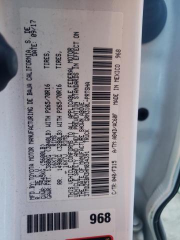 Photo 10 from auction – 2017 TOYOTA TACOMA DOU with VIN 3TMDZ5BN3HM034391