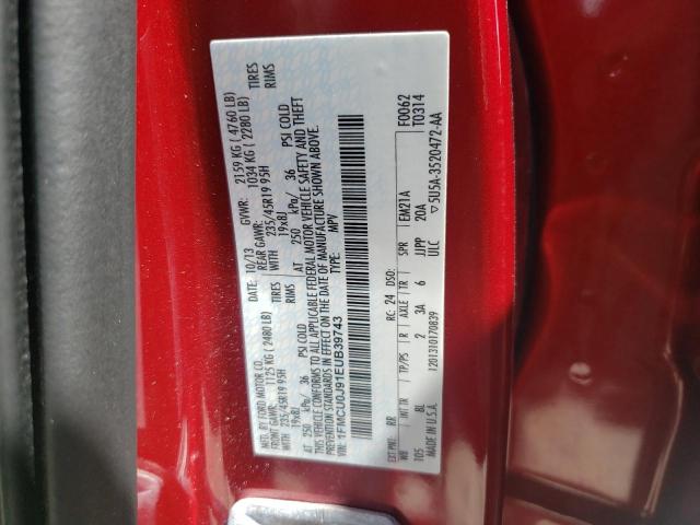 Photo 10 from auction – 2014 FORD ESCAPE TIT with VIN 1FMCU0J91EUB39743