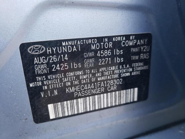 Photo 10 from auction – 2015 HYUNDAI SONATA HYB with VIN KMHEC4A41FA128302