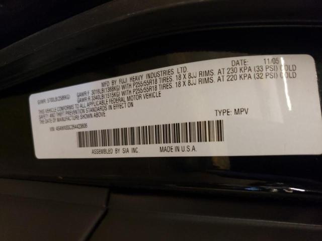 Photo 10 from auction – 2006 SUBARU B9 TRIBECA with VIN 4S4WX83C264423606