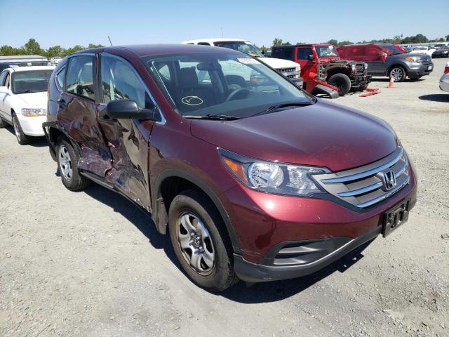 HONDA CR-V LX 2014 with VIN 5J6RM4H33EL037593 - Photo from auction