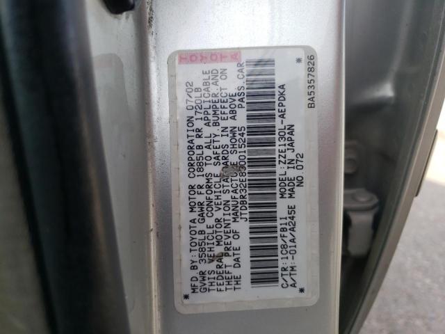 Photo 10 from auction – 2003 TOYOTA COROLLA CE with VIN JTDBR32E830015245
