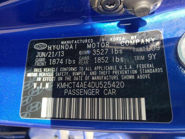 Photo 10 from auction – 2013 HYUNDAI ACCENT GLS with VIN KMHCT4AE4DU525420