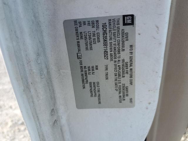 Photo 10 from auction – 2008 CHEVROLET EXPRESS G3 with VIN 1GCHG35K681145527