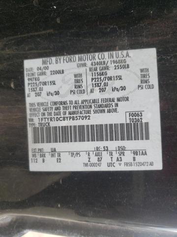 Photo 10 from auction – 2000 FORD RANGER with VIN 1FTYR10C8YPB57092