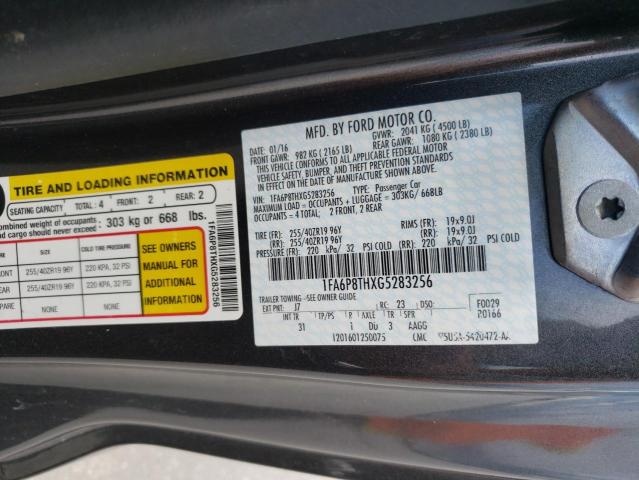 Photo 10 from auction – 2016 FORD MUSTANG with VIN 1FA6P8THXG5283256