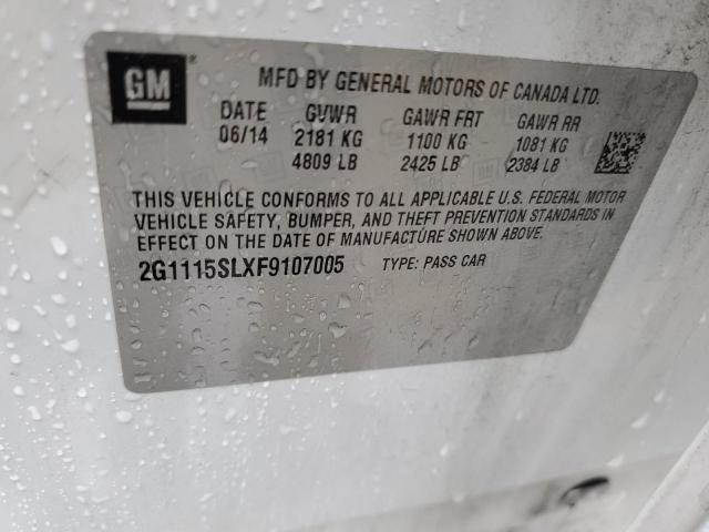 Photo 10 from auction – 2015 CHEVROLET IMPALA LT with VIN 2G1115SLXF9107005