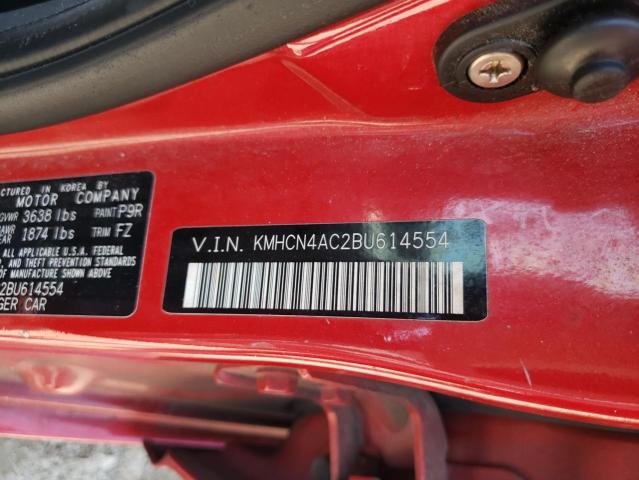 Photo 10 from auction – 2011 HYUNDAI ACCENT GLS with VIN KMHCN4AC2BU614554