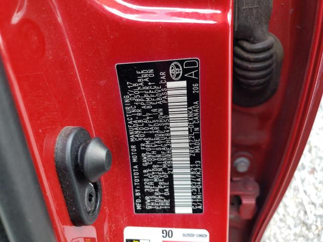 Photo 10 from auction – 2017 TOYOTA COROLLA L with VIN 2T1BURHE3HC842950