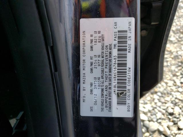 Photo 10 from auction – 2012 MAZDA 3 I with VIN JM1BL1V8XC1678483