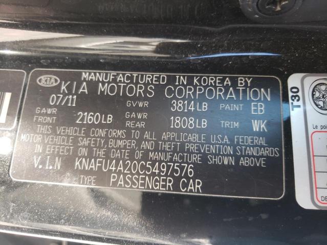 Photo 10 from auction – 2012 KIA FORTE EX with VIN KNAFU4A20C5497576