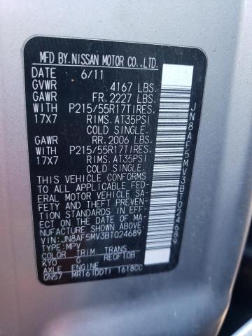Photo 10 from auction – 2011 NISSAN JUKE S with VIN JN8AF5MV3BT024689