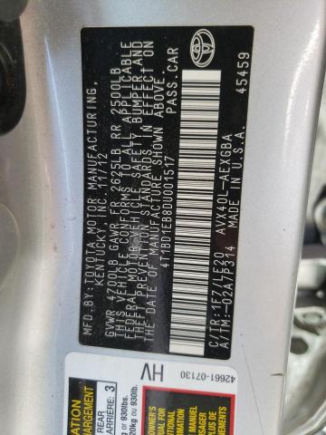 Photo 10 from auction – 2013 TOYOTA AVALON HYB with VIN 4T1BD1EB8DU001517