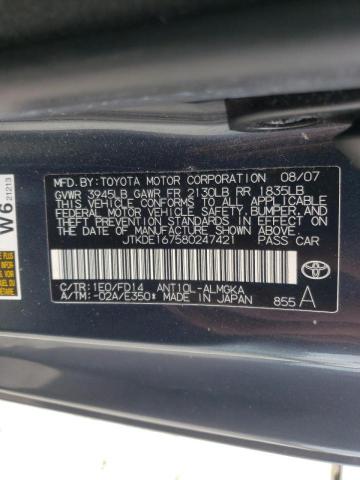 Photo 10 from auction – 2008 SCION TC with VIN JTKDE167580247421